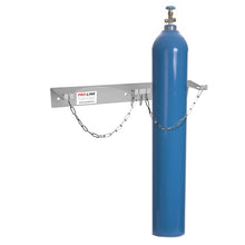 Заредете изображение във визуализатора на галерията – Wall holder for 3 gas cylinders, max. diameter 250 mm PRO-LINE cylinders
