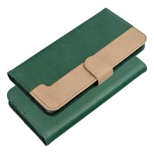 Заредете изображение във визуализатора на галерията – Flip case for Samsung S26 FE Split Book green and gold
