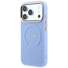 Заредете изображение във визуализатора на галерията – Case for IPHONE 18 Pro/17 Pro compatible with MagSafe (Saffiano Peony Ring) light blue
