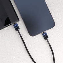 Заредете изображение във визуализатора на галерията – FORCELL F-ENERGY C356 cable Type C to Lightning PD 3A 27W Gradient 1 m black
