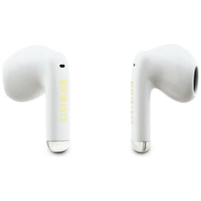 Заредете изображение във визуализатора на галерията – Wireless earphones TWS Guess Glossy Gold Line Classic purple
