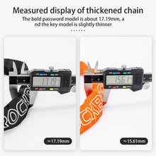 Заредете изображение във визуализатора на галерията – Rockbros 3230002001 bicycle lock with combination and key - black
