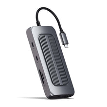 Заредете изображение във визуализатора на галерията – Adapter HUB 8in1 USB C Satechi ST-UCMXAM space gray
