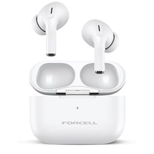 Заредете изображение във визуализатора на галерията – FORCELL F-AUDIO Master Pro безжични слушалки bluetooth TWS бели
