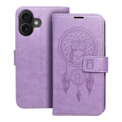 Калъф тип книга MEZZO за IPHONE 16 dreamcatcher лилав