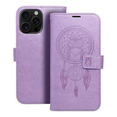 Калъф тип книга MEZZO за IPHONE 16 Pro Max dreamcatcher лилав