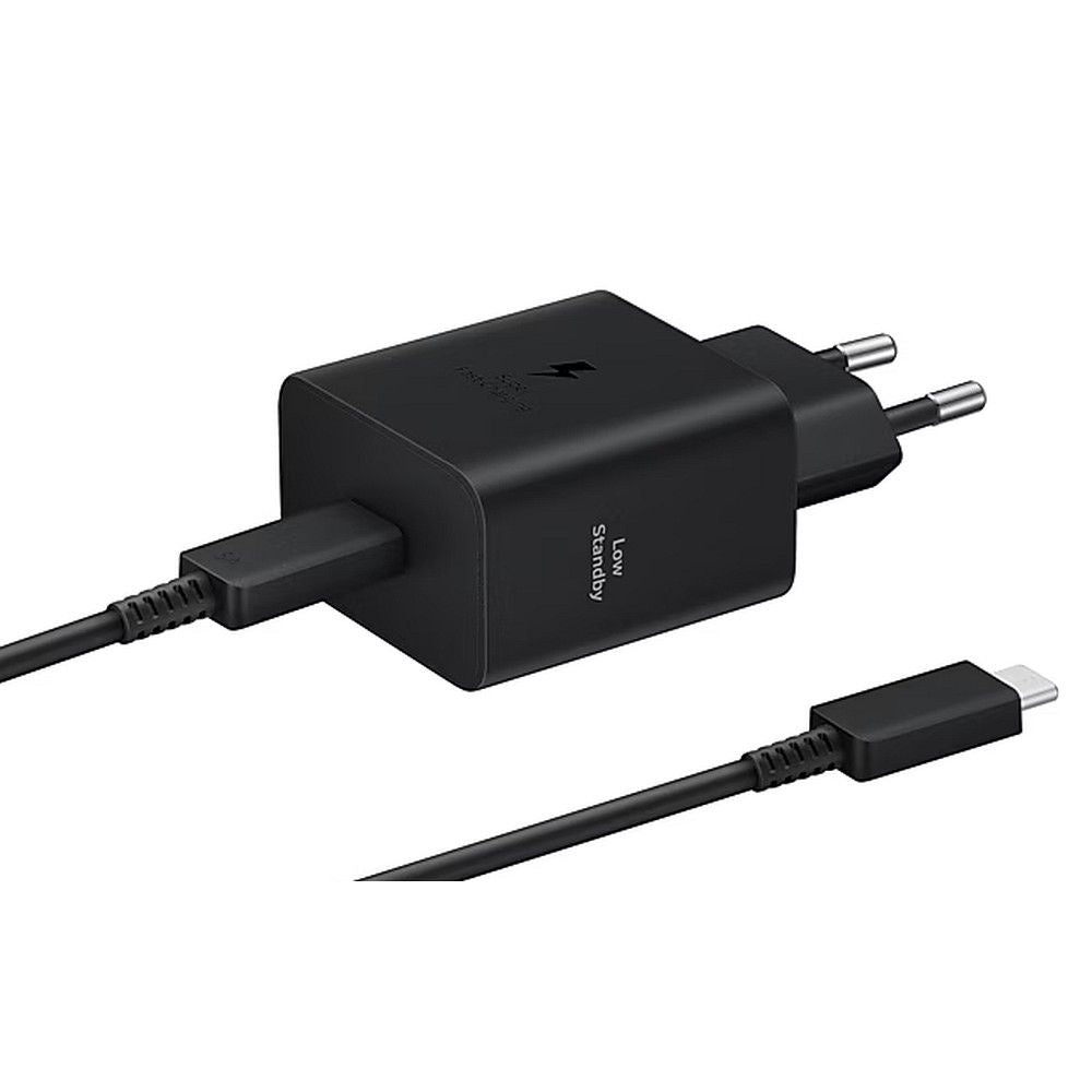 Оригинален гръб SAMSUNG  charger Type C + cable Type C to Type C PD 3A 45W EP-T4511XBEGEU черен blister