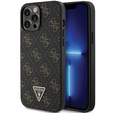 Оригинален гръб GUESS за IPHONE 14 Pro GUHCP14LPG4GPK (4G Triangle Metal Logo) черен