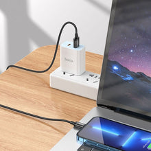 Заредете изображение във визуализатора на галерията – HOCO кабел USB A към Lightning 2,4A X91 3 м черен
