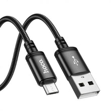 Заредете изображение във визуализатора на галерията – HOCO кабел USB A към Micro USB 2,4A X88 1 м черен
