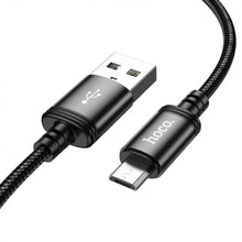 Заредете изображение във визуализатора на галерията – HOCO кабел USB A към Micro USB 2,4A X88 1 м черен
