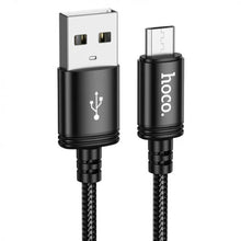 Заредете изображение във визуализатора на галерията – HOCO кабел USB A към Micro USB 2,4A X88 1 м черен
