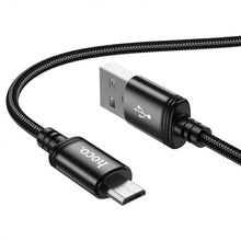Заредете изображение във визуализатора на галерията – HOCO кабел USB A към Micro USB 2,4A X88 1 м черен
