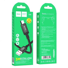 Заредете изображение във визуализатора на галерията – HOCO кабел USB A към Micro USB 2,4A X88 1 м черен
