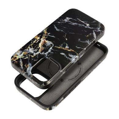 Гръб FORCELL F-PROTECT Mirage  съвместим с MagSafe за IPHONE 16 PLUS черен marble