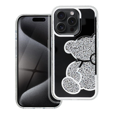 Гръб TEDDY BEAR за IPHONE 16 Pro сребрист