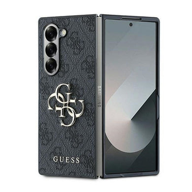 Оригинален гръб GUESS за SAMSUNG Z Fold 6 GUHCZFD64GMGGR (PU 4G Leather Metal Logo) черен