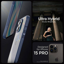 Заредете изображение във визуализатора на галерията – SPIGEN ULTRA HYBRID калъф за  IPHONE 16 Pro тъмно син син
