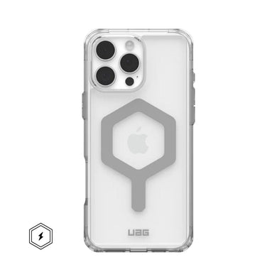 Оригинален гръб ( UAG ) Urban Armor Gear Plyo compatible with MagSafe for IPHONE 16 Pro Max ice / сребрист