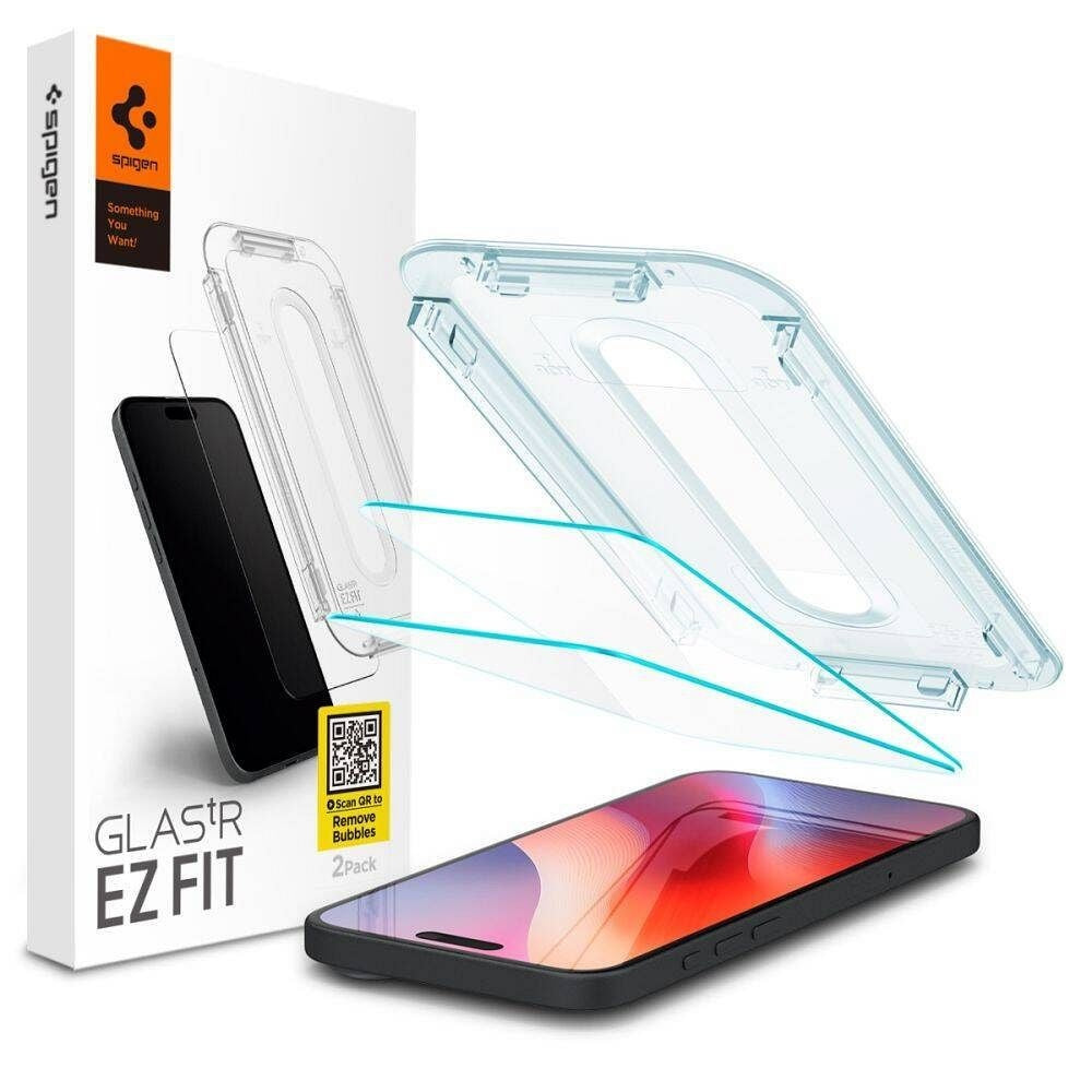 SPIGEN закалено стъкло GLAS.TR ”EZ FIT” за IPHONE 16 Pro Max прозрачно