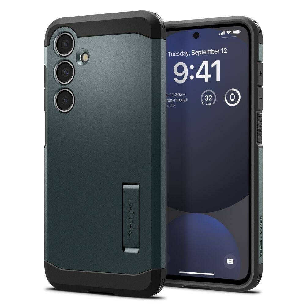 Оригинален гръб SPIGEN TOUGH ARMOR for SAMSUNG S24 FE abyss зелен