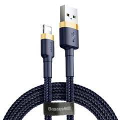 BASEUS кабел USB за iPhone Lightning 8-пинов 1.5A CALKLF-CV3 2м Златен-Син