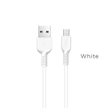 Заредете изображение във визуализатора на галерията – HOCO кабел USB A към Micro USB X13 1 м бял
