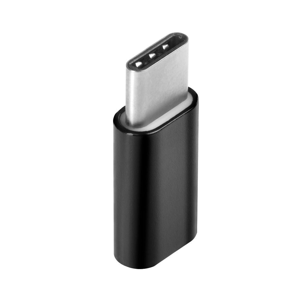 Адаптер Micro USB (женски) към Type C (мъжки) черен