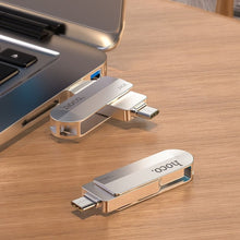 Заредете изображение във визуализатора на галерията – HOCO флашка USB A + Type C UD10 32GB USB3.0
