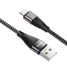 Заредете изображение във визуализатора на галерията – HOCO кабел USB A към Micro USB 2A X29 1 м черен
