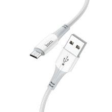 Заредете изображение във визуализатора на галерията – HOCO кабел USB A към Micro USB 2,4A X70 1 м бял
