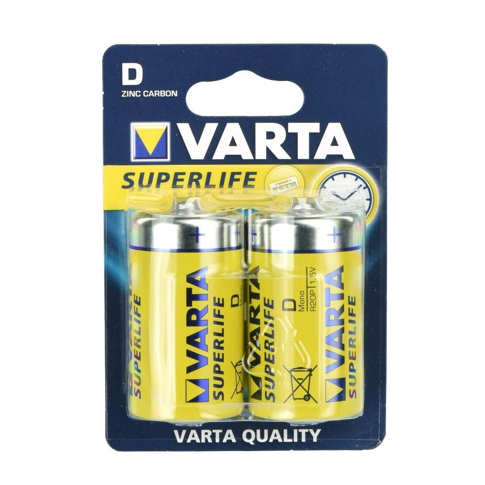 VARTA цинкова батерия R20 (Тип D) Superlife 2 бр.