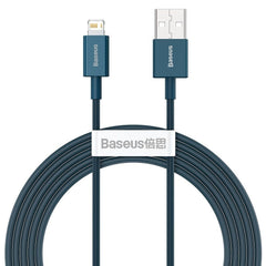 BASEUS кабел USB A към Lightning 2,4A Superior CALYS-A03 1 м син