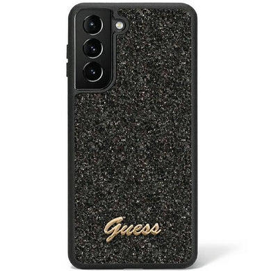 Оригинален гръб GUESS за SAMSUNG S23 GUHCS23SHGGSHK (Fixed Glitter) черен