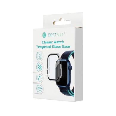 Калъф Bestsuit с хибридно стъкло за Apple Watch series 7/8/9-41mm - grafitowy