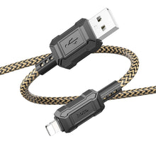 Заредете изображение във визуализатора на галерията – HOCO кабел Type C към Lightning PD 2,4A 20W X88 1 м черен

