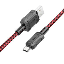 Заредете изображение във визуализатора на галерията – HOCO кабел USB A към Type C 3A X94 1 м златен
