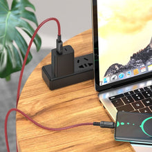 Заредете изображение във визуализатора на галерията – HOCO кабел USB A към Type C 3A X94 1 м златен
