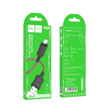 Заредете изображение във визуализатора на галерията – HOCO кабел USB A към Type C 3A X94 1 м черен
