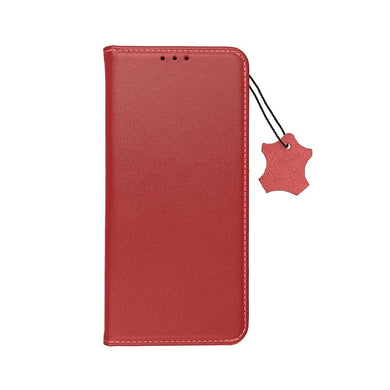 SMART PRO Book Гръб LEATHER за XIAOMI Redmi Note 12 4G / POCO M6 Pro 4G наситено червен