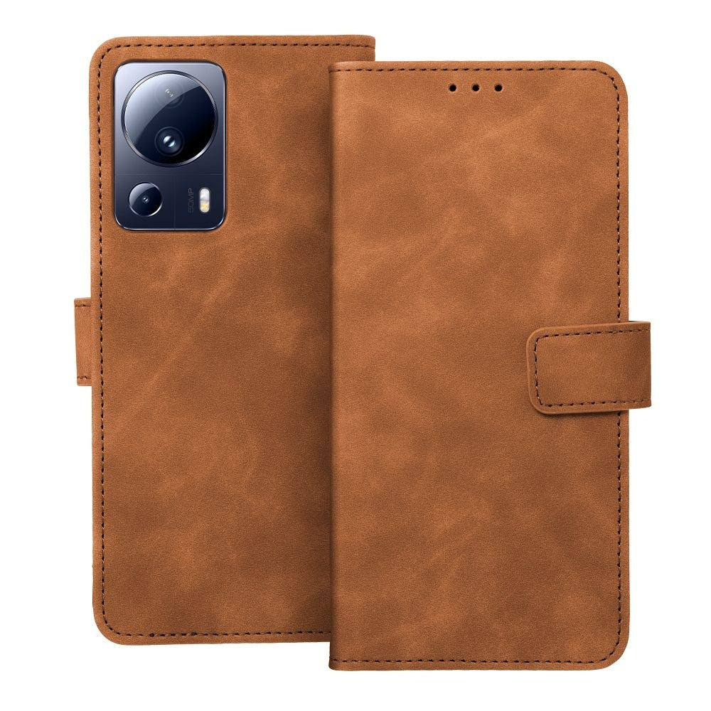 Калъф тип книга TENDER за XIAOMI 13 Lite кафяв