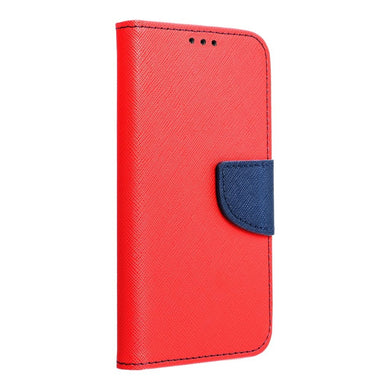 Калъф тип книга FANCY за XIAOMI Redmi Note 12 4G червен / тъмно син