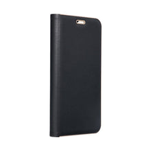 Заредете изображение във визуализатора на галерията – Калъф тип книга LUNA Gold IPHONE 15 Plus черен
