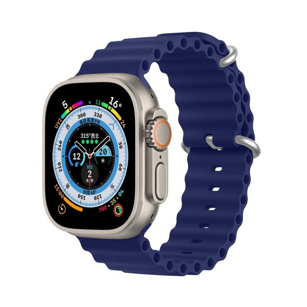 DUX DUCIS каишка OCEAN WAVE силиконова за Apple Watch 38 / 40 / 41 мм син