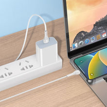 Заредете изображение във визуализатора на галерията – HOCO кабел USB A към Lightning 2,4A X85 1 м бял
