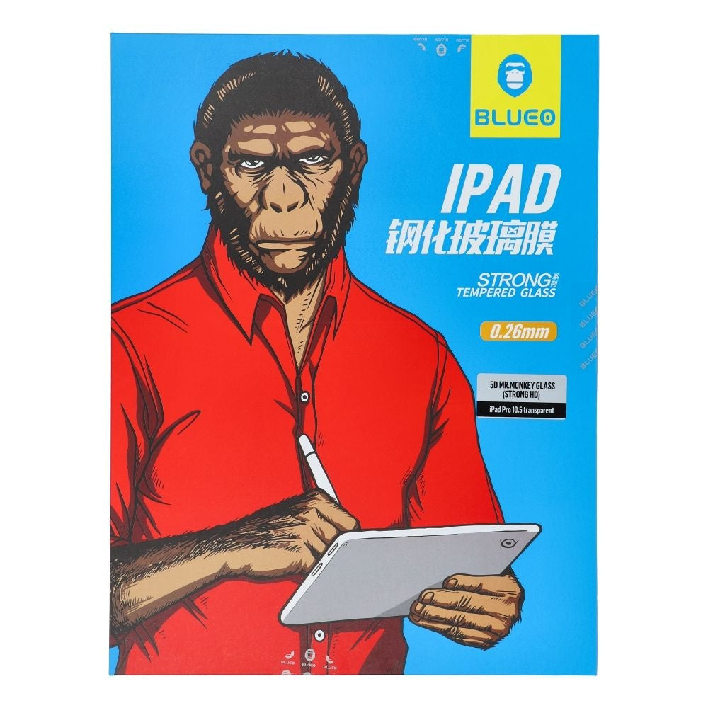 5D протектор Mr. Monkey  пълно покритие за iPad Pro 10.5 прозрачен (Strong HD)