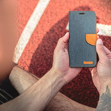 Заредете изображение във визуализатора на галерията – Калъф тип книга CANVAS за HUAWEI Mate 20 Lite тъмно син син
