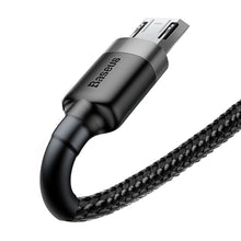 Заредете изображение във визуализатора на галерията – Baseus кабел cafule micro 2,4a 1m gray+black camklf-b91
