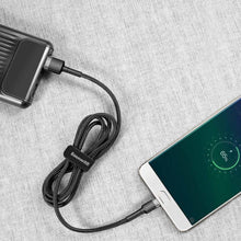 Заредете изображение във визуализатора на галерията – Baseus кабел cafule micro 2,4a 1m gray+black camklf-b91
