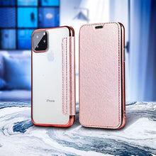 Заредете изображение във визуализатора на галерията – Калъф тип книга Forcell ELECTRO за IPHONE 11 PRO Max розов златист
